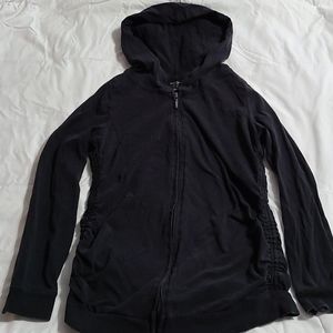 Motherhood Maternity zippered hoodie, black